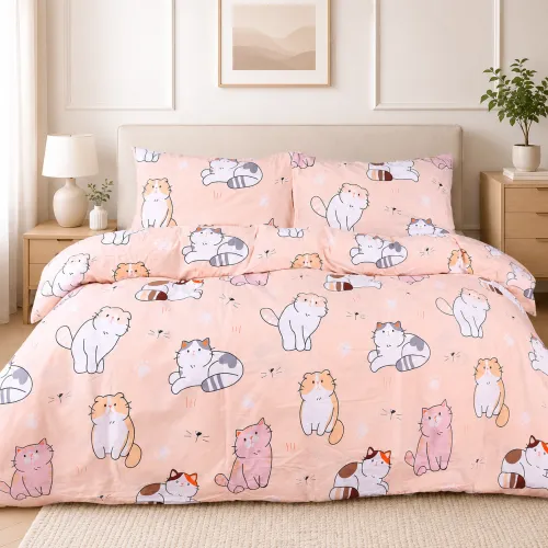 Комплект постільної білизни Ranforce Elite 17-0665 Cream Kittens - 1