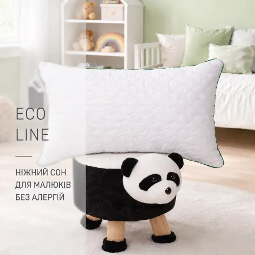 Подушка детская антиаллергенная Eco Line №801 Ecosilk микросатин (мягкая) - 2