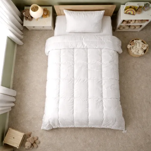 Ковдра антиалергенна Kids Time №170 Сolor Fun Line 17-0605 Stripe White EcoSilk (Демі) - 5