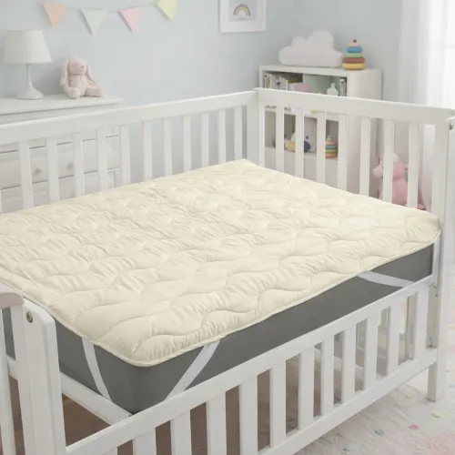 Наматрасник Kids Time №1723 Eco Light Creamy (Bamboo) (обычный на резинке по углам) - 5