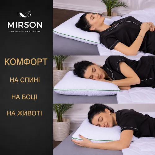 Подушка ортопедична (стружка Memory) №4003 Steep Line Aloe Vera Women 59*43*10 - 5