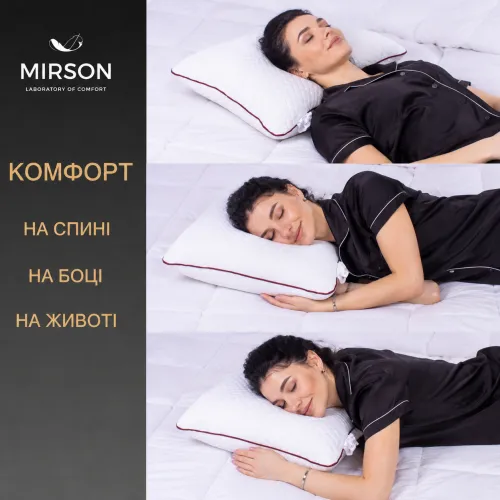 Подушка ортопедична (стружка Memory) №4005 Steep Line Jojo Women 59*43*10 см - 5