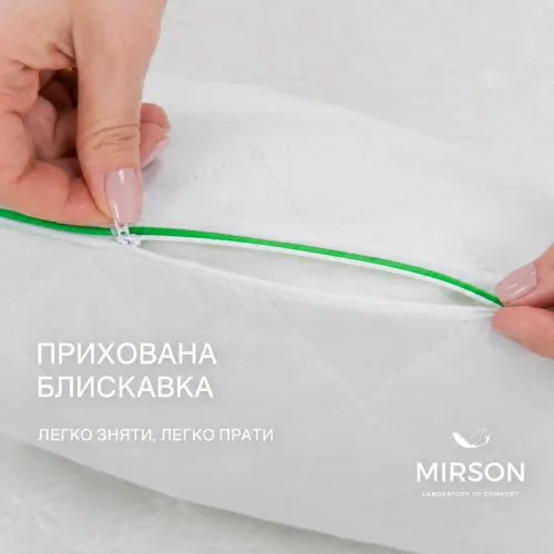 Подушка ортопедична (стружка Memory) №4059 Steep Line Aloe Vera MEN 59*43*12 см - 4