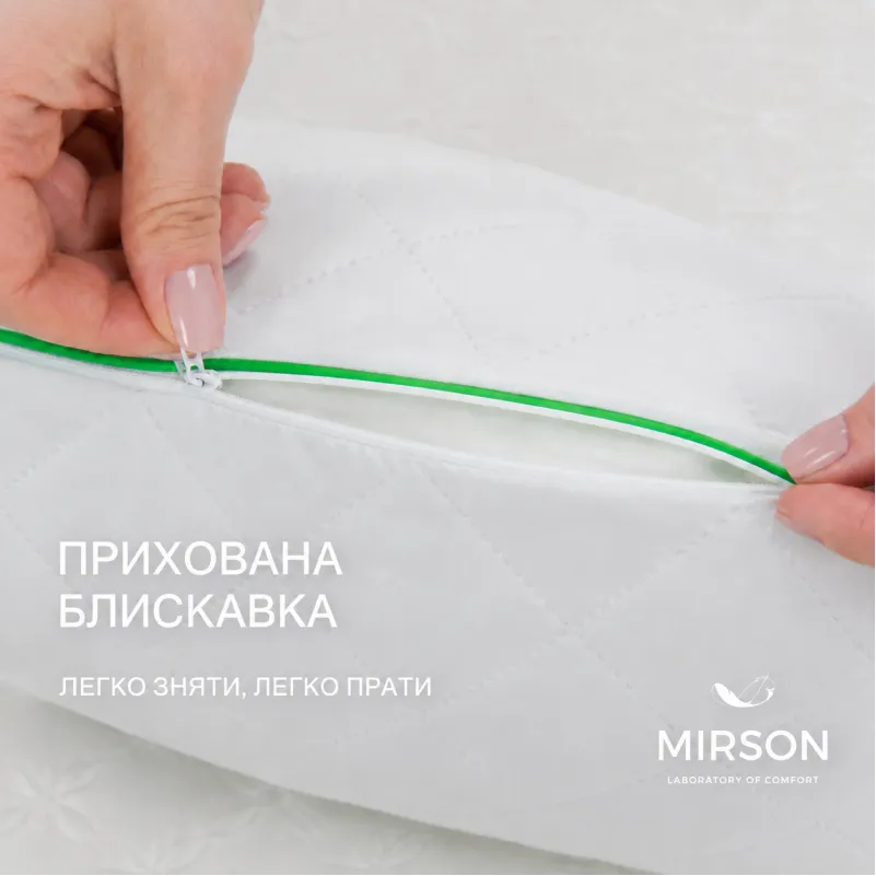 Подушка ортопедична (стружка Memory) №4059 Steep Line Aloe Vera MEN 59*43*12 см - 3