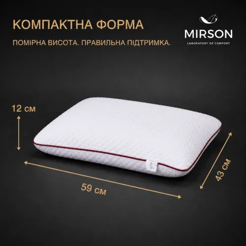 Подушка ортопедична (стружка Memory) №4061 Steep Line Jojo MEN 59*43*12 см - 1