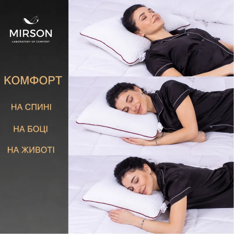 Подушка ортопедична (стружка Memory) №4061 Steep Line Jojo MEN 59*43*12 см - 4