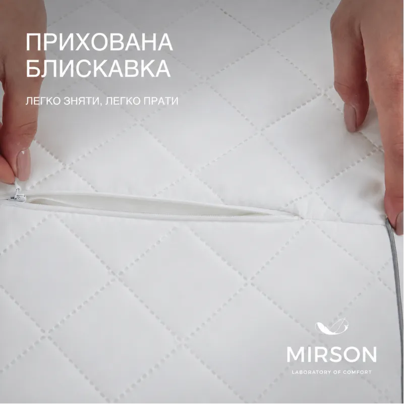 Подушка ортопедична (стружка Memory) №4227 Steep Line Aloe Vera 58*40*10,5 см - 3