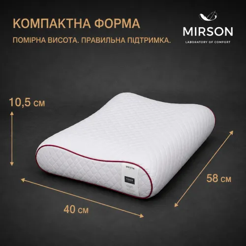 Подушка ортопедична (стружка Memory) №4229 Steep Line Jojo 58*40*10,5 см - 1