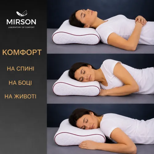 Подушка ортопедична (стружка Memory) №4229 Steep Line Jojo 58*40*10,5 см - 5