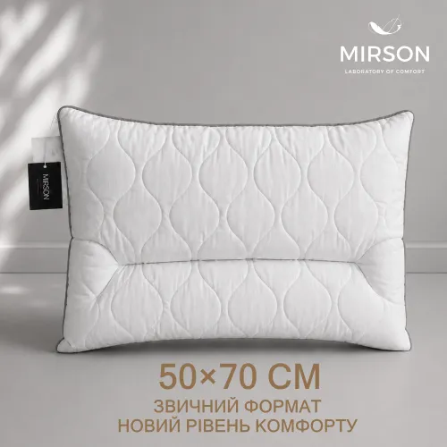 Подушка ортопедична №148 Premium Eco Silver (СЕРЕДНЯ) - 1