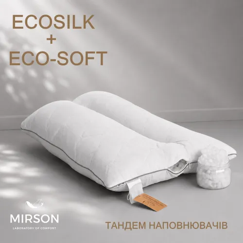 Подушка ортопедична DeLuxe Eco-Soft Silver №565 - 4