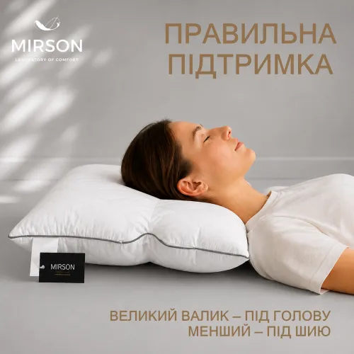 Подушка ортопедична №148 Premium Eco Silver (СЕРЕДНЯ) - 5