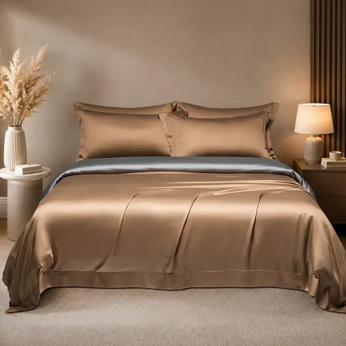 Комплект постільної білизни Tencel Lumi brown