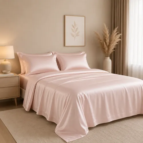 Комплект постільної білизни Tencel Lumi pink - 2