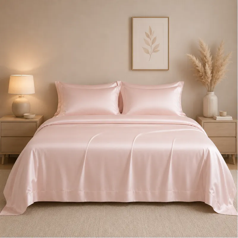 Комплект постільної білизни Tencel Lumi pink