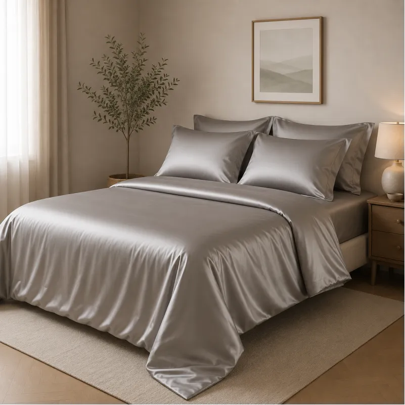 Комплект постільної білизни Tencel Lumi gray - 1