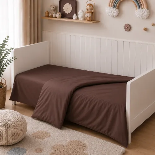 Комплект постільної білизни  LITTLE KIDS Satin Premium 0210 Cacao Active - 5