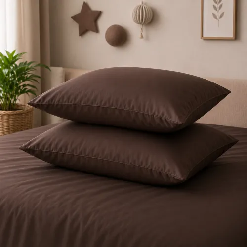 Комплект постільної білизни JUNIOR  Satin Premium 0210 Cacao Active - 5