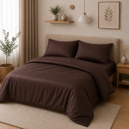 Комплект постільної білизни TEENAGER  Satin Premium 0210 Cacao Active - 1