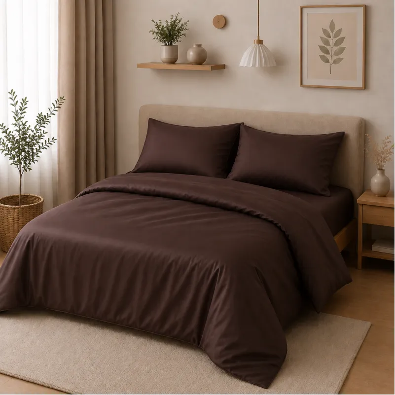 Комплект постільної білизни TEENAGER  Satin Premium 0210 Cacao Active
