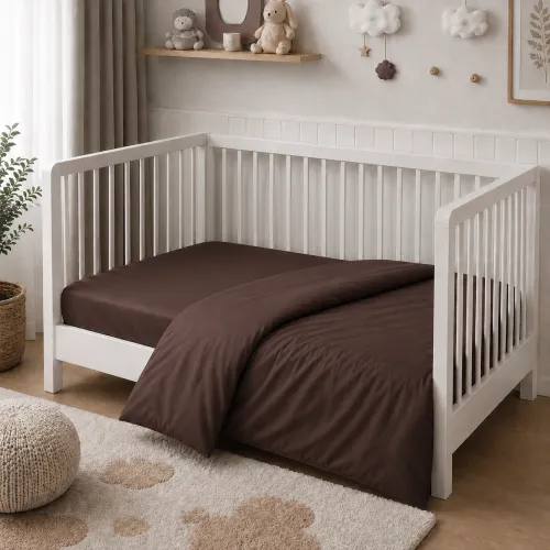 Комплект постільної білизни BABY Satin Premium 0210 Cacao Active - 5