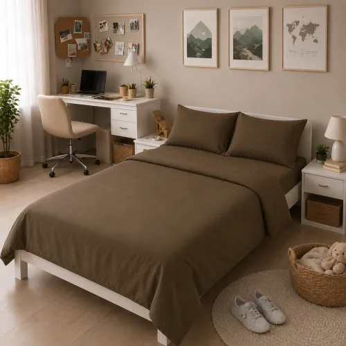 Комплект постельного белья Бязь TEENAGER 11-0004 Light cacao - 1