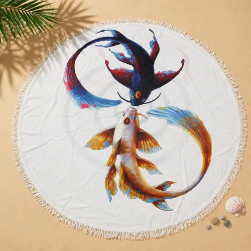 Пляжное полотенце №5071 Summer Time Fish