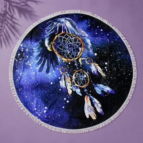 Пляжное полотенце №5072 Summer Time Dark Dream catcher