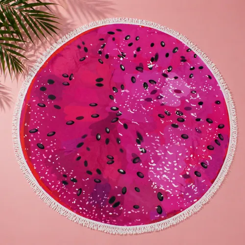Пляжное полотенце №5079 Summer Time Dragon fruit