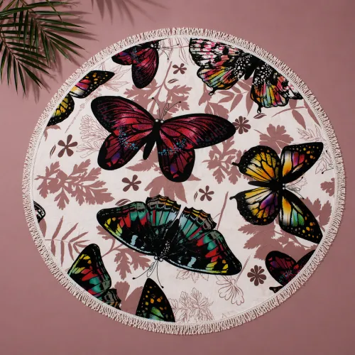 Пляжное полотенце №5081 Summer Time Butterflies