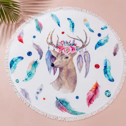 Пляжное полотенце №5050 Summer Time Fallow-deer