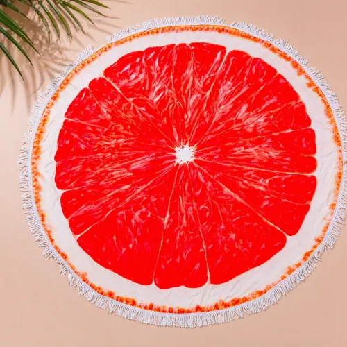 Пляжное полотенце №5056 Summer Time Grapefruit