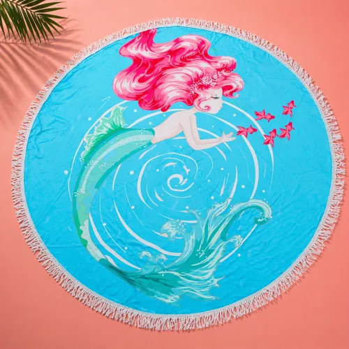 Пляжное полотенце №5058 Summer Time Mermaid
