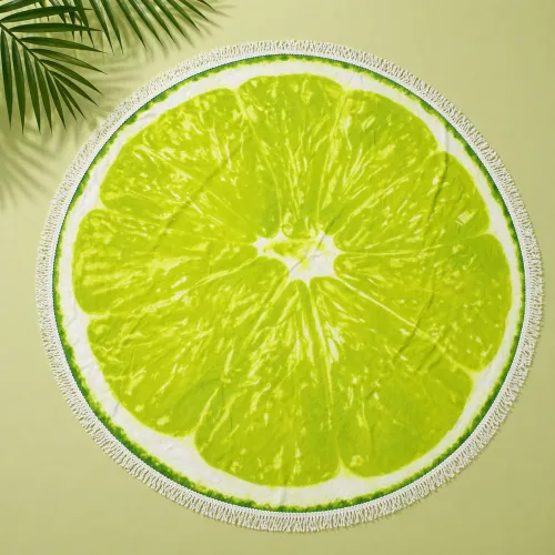 Пляжное полотенце №5067 Summer Time Lime