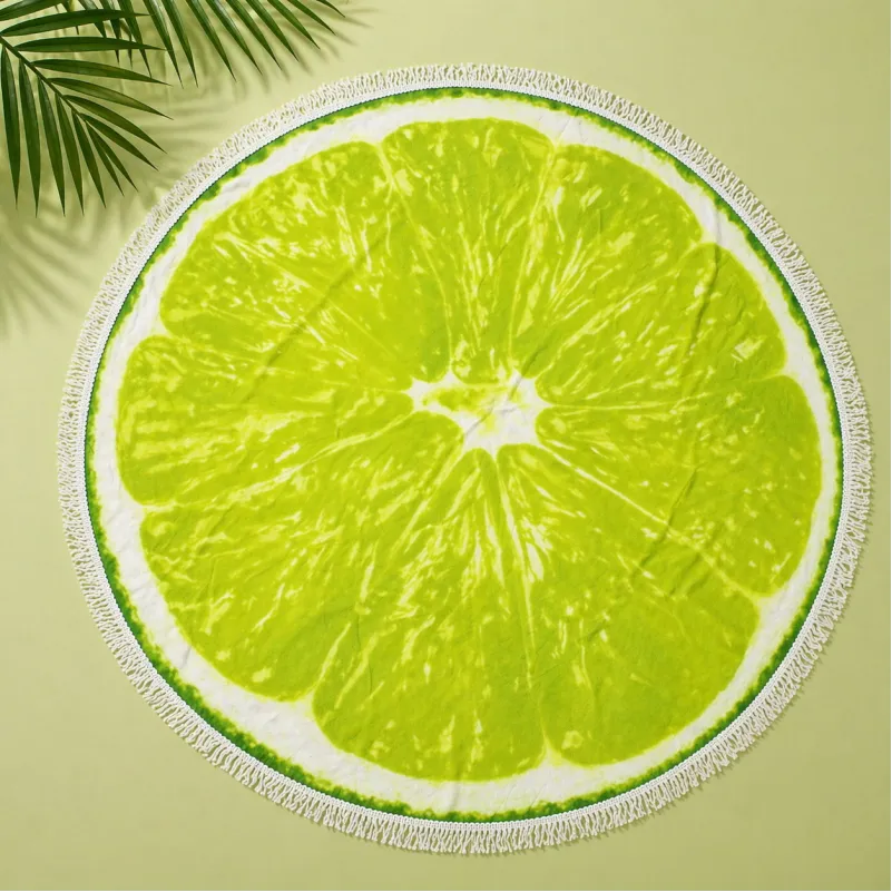 Пляжное полотенце №5067 Summer Time Lime