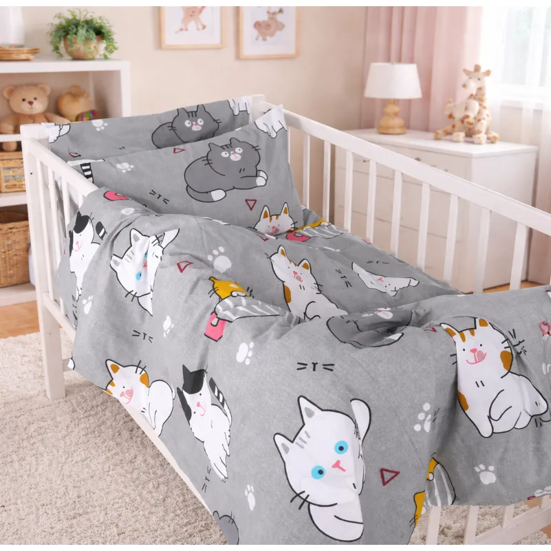 Комплект постельного белья Ranforce Elite LITTLE KIDS 17-0665 Cream Kittens