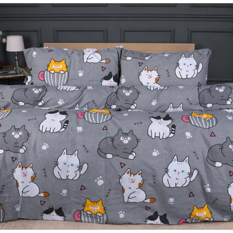 Комплект постільної білизни Ranforce Elite 17-0665 Cream Kittens