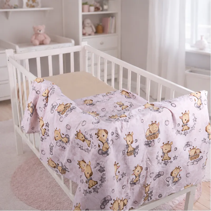 Комплект постельного белья Ranforce Elite LITTLE KIDS 17-0922 Tiny Giraffes gray Фото - 8