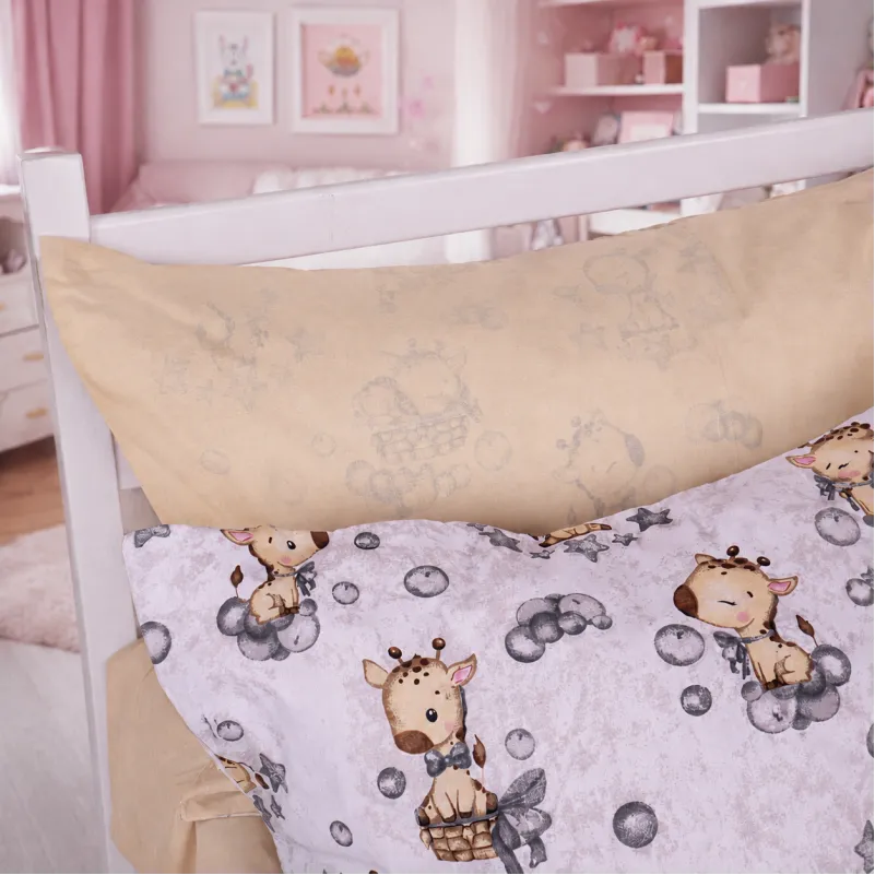 Комплект постельного белья  Ranforce Elite JUNIOR 17-0922 Tiny Giraffes gray Фото - 6