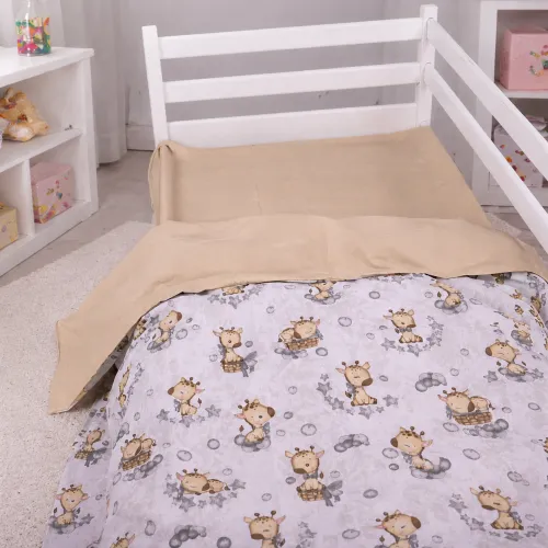 Простынь Ranforce Elite 17-0922 Tiny Giraffes gray - 3