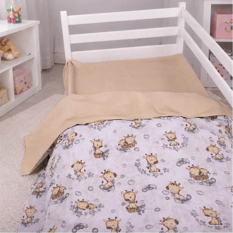 Простынь Ranforce Elite 17-0922 Tiny Giraffes gray - 2