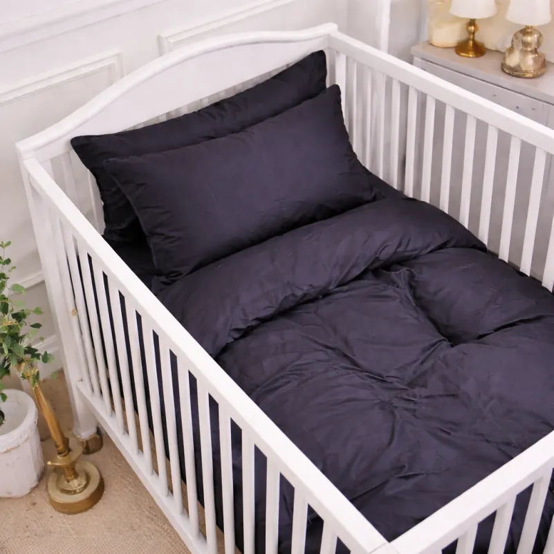 Комплект постільної білизни Сатин BABY 0055 Black Pearl