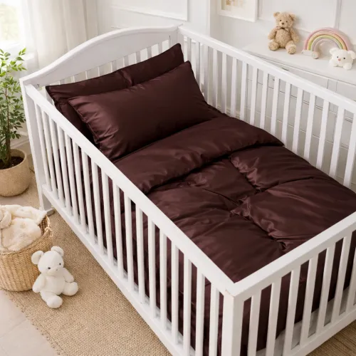 Комплект постельного белья Сатин BABY 0211 Cacao - 1