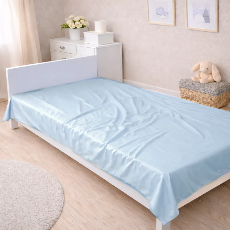 Комплект постельного белья Сатин JUNIOR 0842 Light Blue - 5