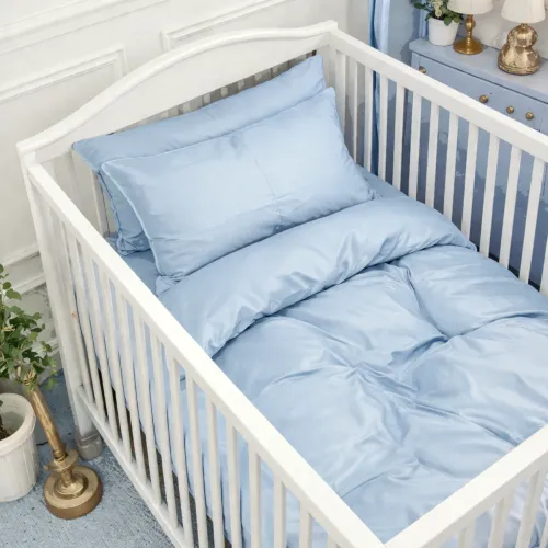 Комплект постельного белья Сатин BABY 0842 Light Blue - 1
