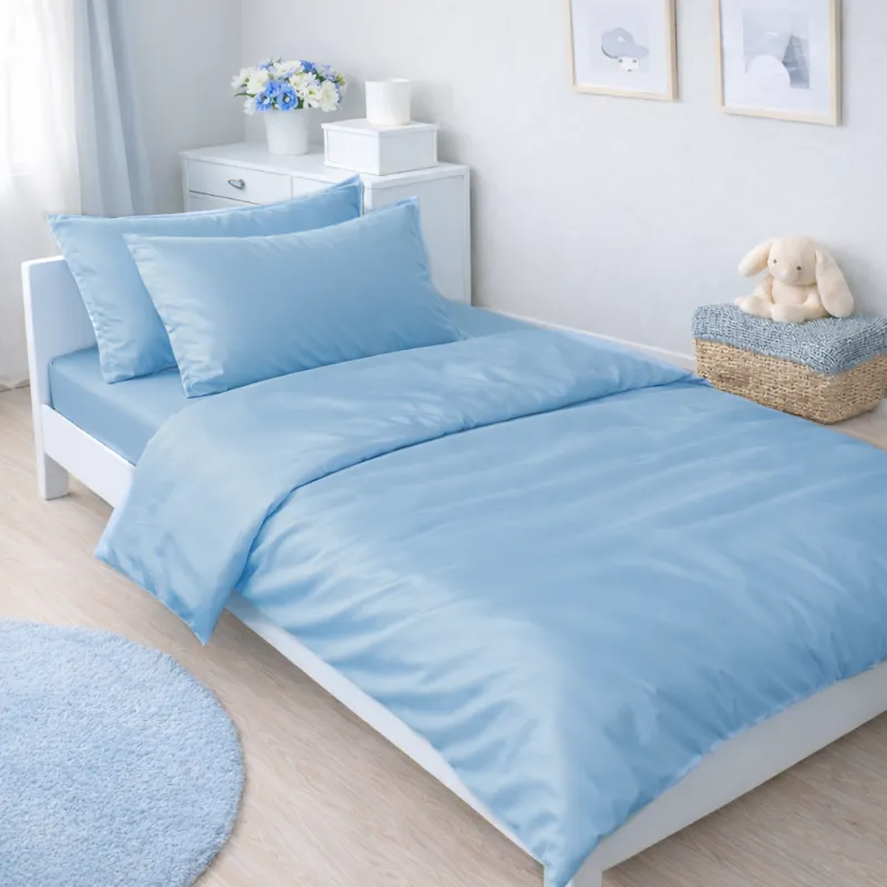 Комплект постельного белья Сатин JUNIOR 0845 Blue Wave