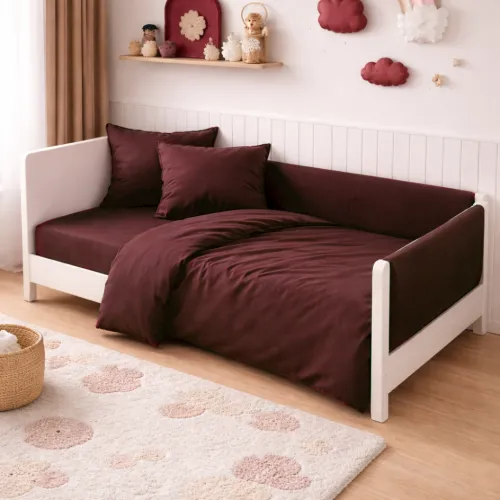 Комплект постільної білизни Сатин LITTLE KIDS Satin Light Pro 10-021 Brick red