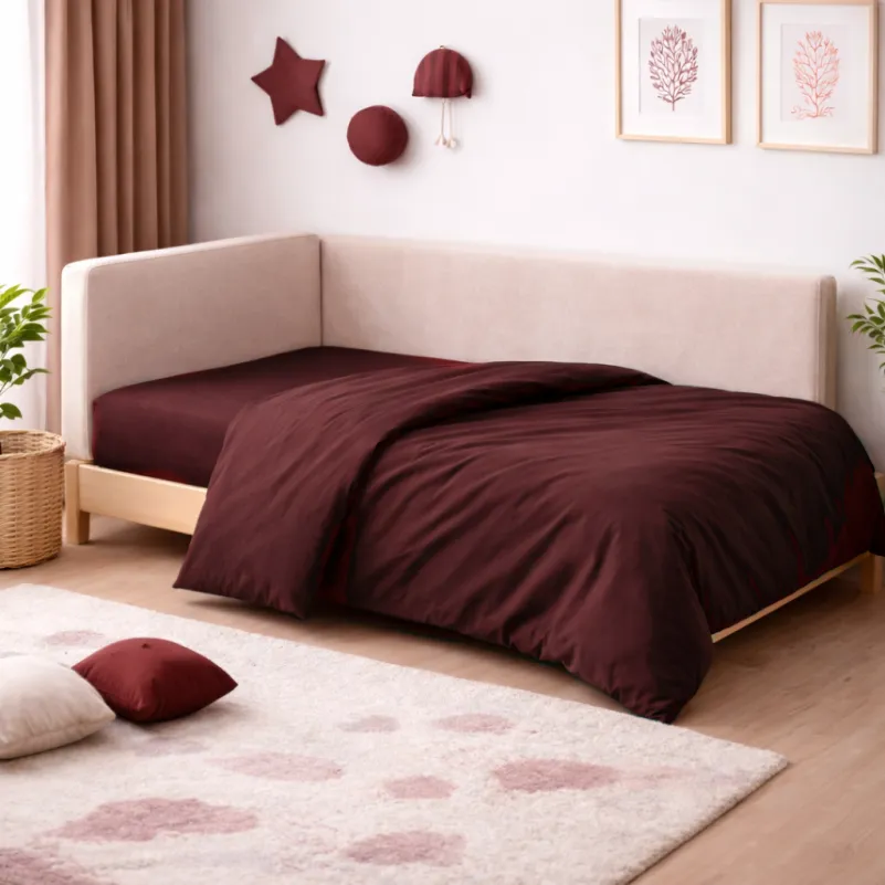 Комплект постельного белья Сатин JUNIOR Satin Light Pro 10-021 Brick red - 6