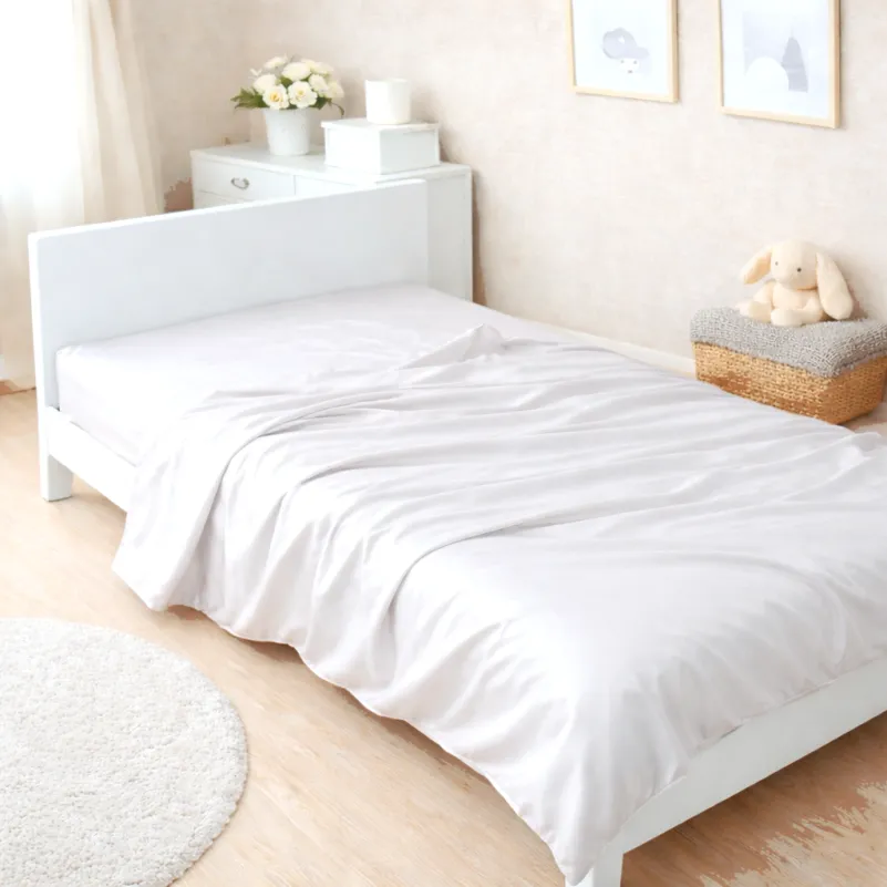 Комплект постельного белья Сатин JUNIOR 0001 Moko White - 5