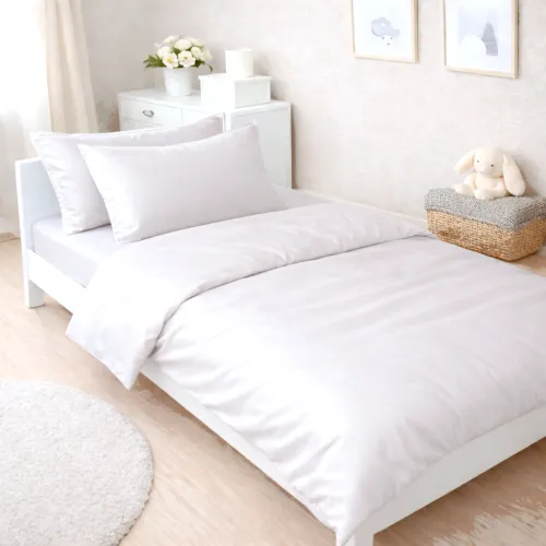 Комплект постельного белья Сатин JUNIOR 0001 Moko White